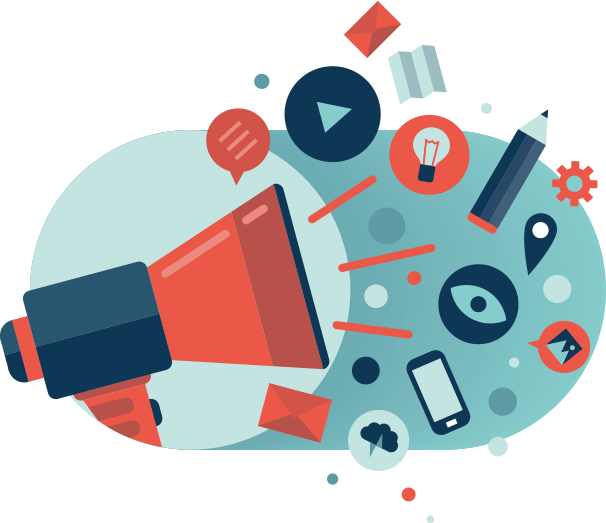 Digital marketing illustration